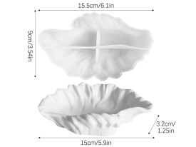 Molde silicona cuenco caracol